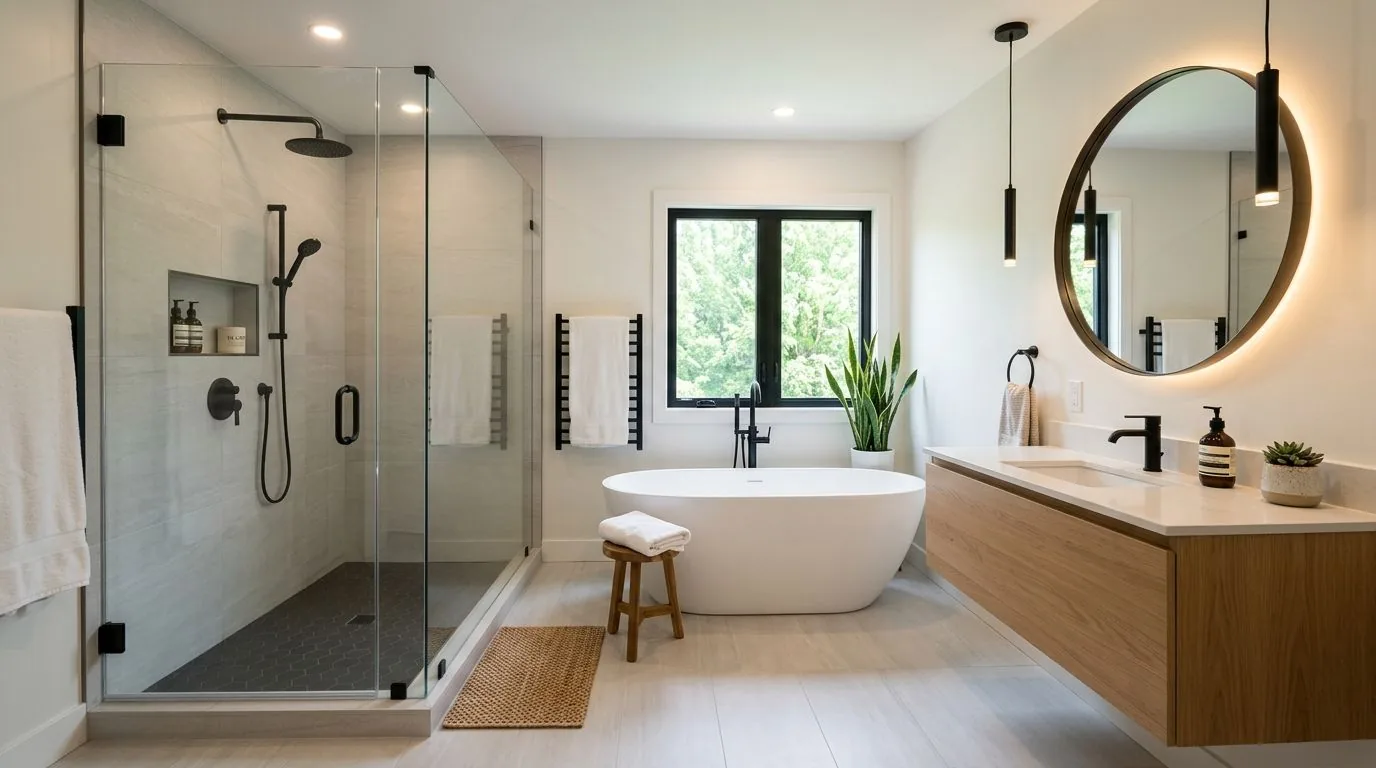 Salle de bains rénovée à Genk